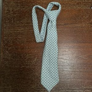 100% Silk Hermes Tie- Snail Print